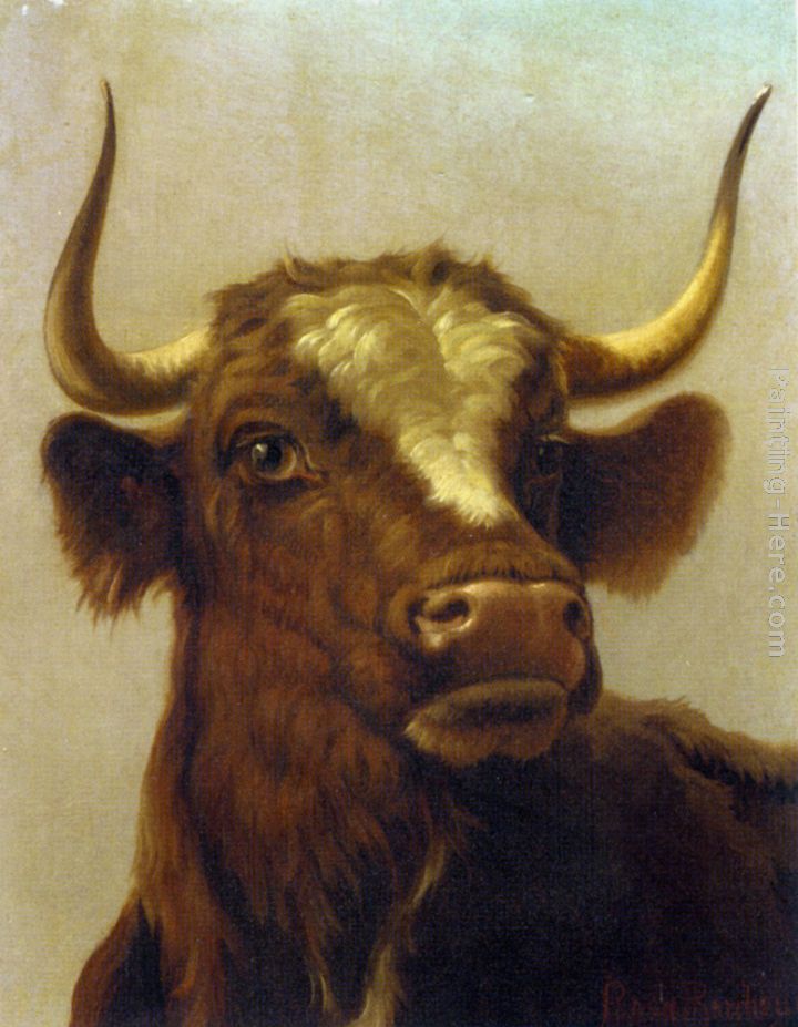 Head of a Bull painting - Rosa Bonheur Head of a Bull art painting